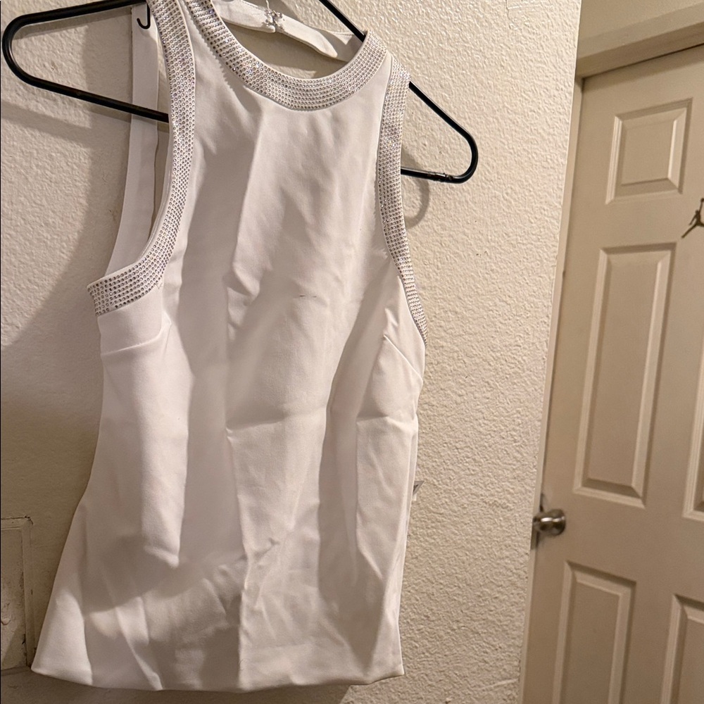 White Sleeveless Women's Top ZARA